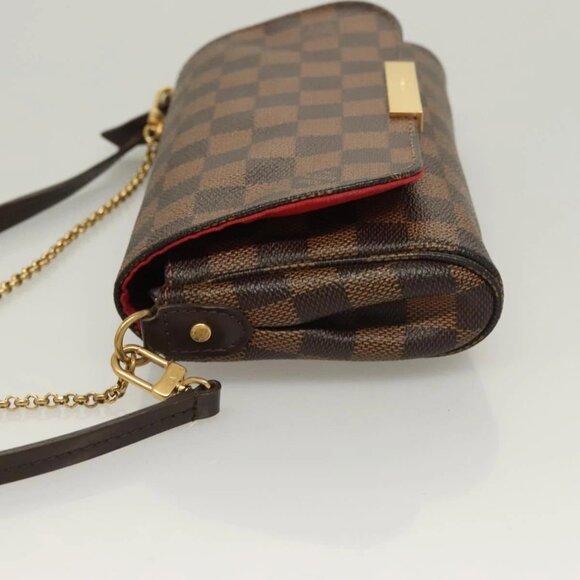 LOUIS VUITTON Damier Ebene Favorit PM Shoulder Bag 2way - Picture 4 of 16
